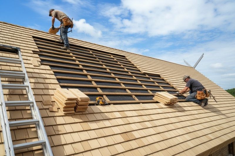 Wood Shake Roof Replacement